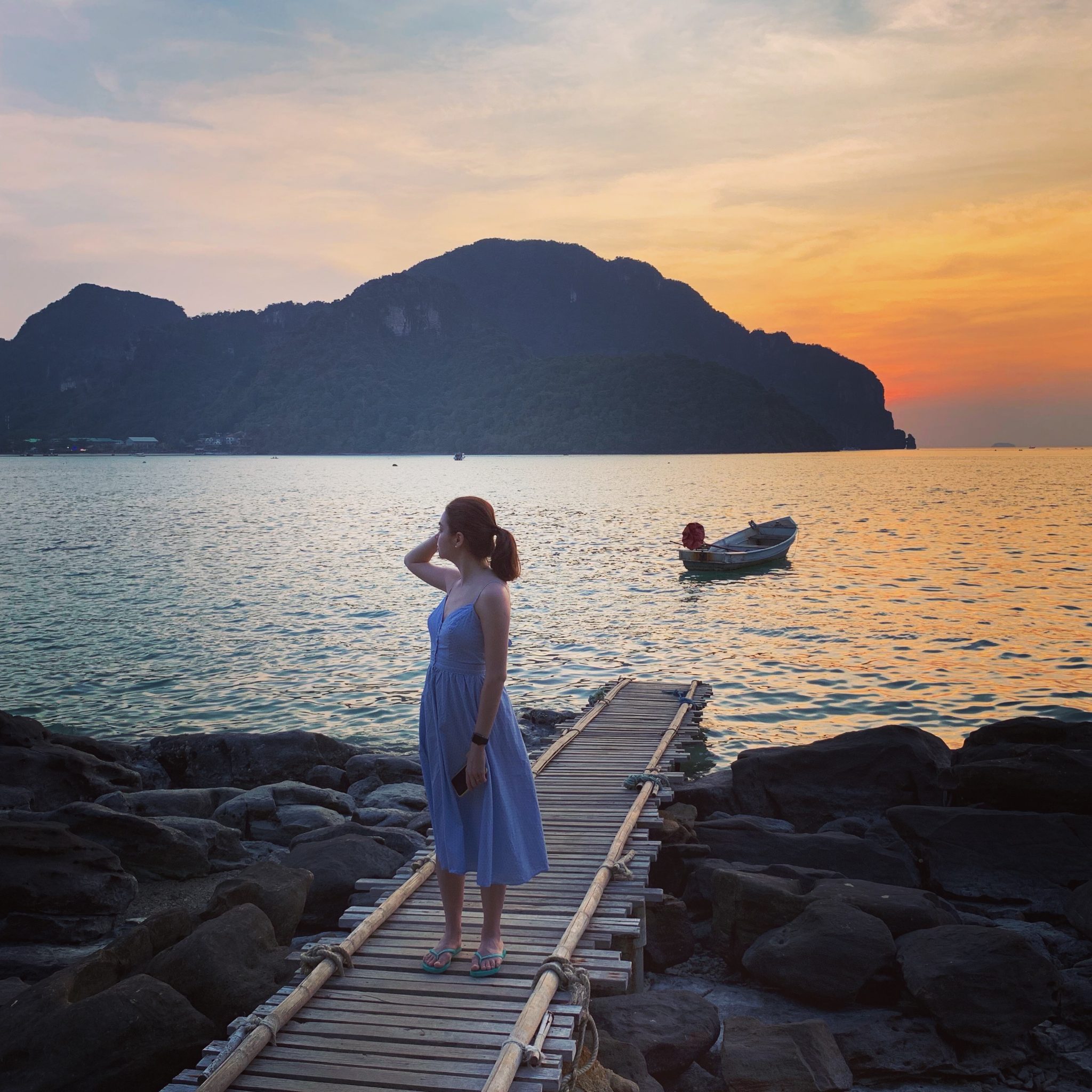 Sunset on Phi Phi island, Thailand